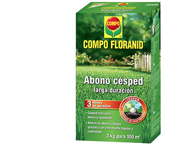 Abono de larga duración para el césped