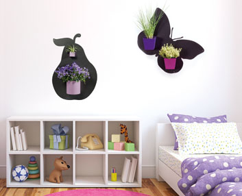Macetas magnéticas para el cuarto de los niños